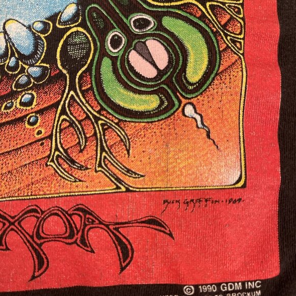 Vintage1990 Grateful Dead AOXOMOXOA Rick Griffin T Shirt Sz XL Brockum Rock Tee - Picture 10 of 12